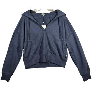 Calia Women’s Extra Small Split Neck Hoodie Blue